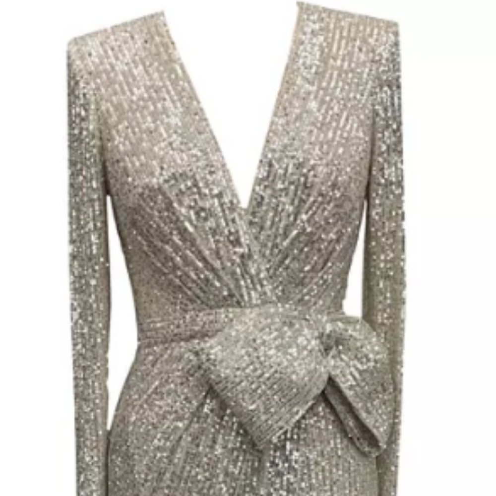 Eliza J - Sequin Bow-Waist Gown  $201.00